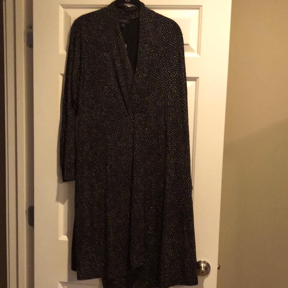 JJill black/white dotted dress